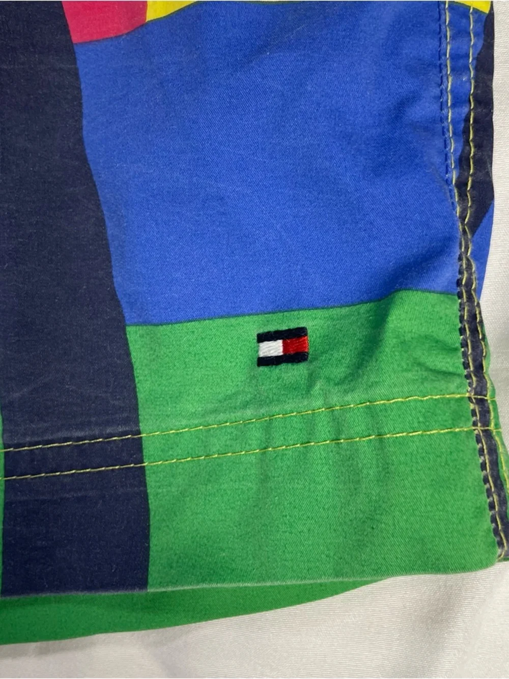 Tommy Hilfiger Tropical Palm Tree Swim Trunks Rainbow Sunset Men’s Medium - Picture 5 of 10
